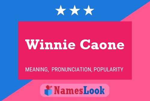 ملصق اسم Winnie Caone