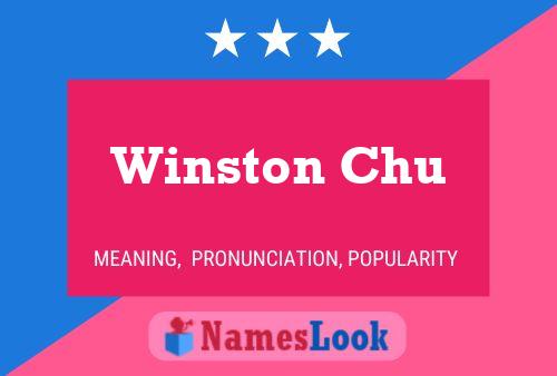 ملصق اسم Winston Chu