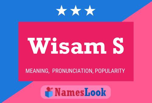 ملصق اسم Wisam S