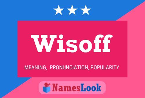 ملصق اسم Wisoff