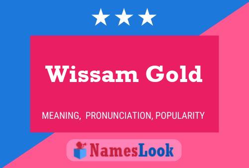 ملصق اسم Wissam Gold