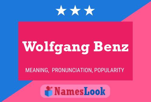 ملصق اسم Wolfgang Benz