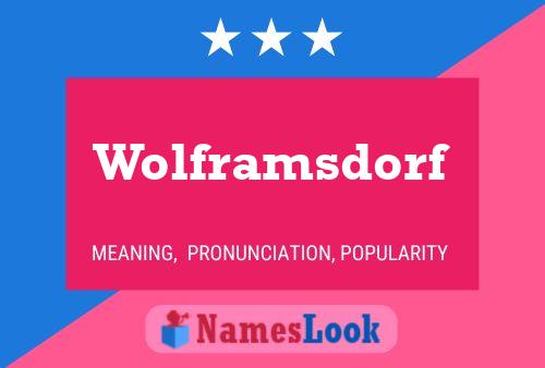 ملصق اسم Wolframsdorf