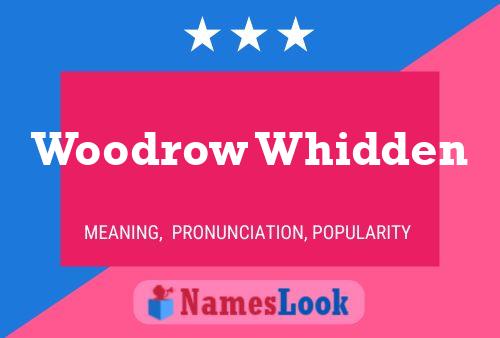 ملصق اسم Woodrow Whidden