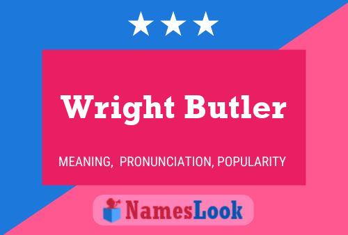 ملصق اسم Wright Butler