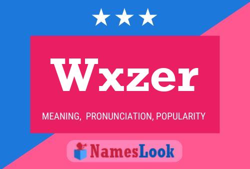 ملصق اسم Wxzer