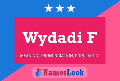 ملصق اسم Wydadi F