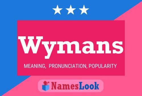 ملصق اسم Wymans