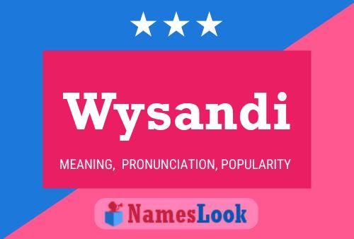 ملصق اسم Wysandi