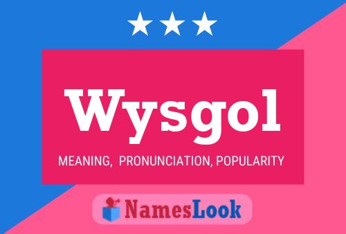 ملصق اسم Wysgol