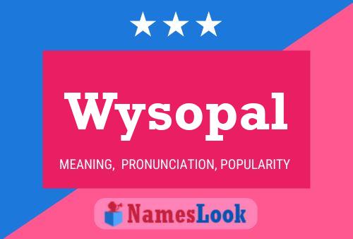 ملصق اسم Wysopal