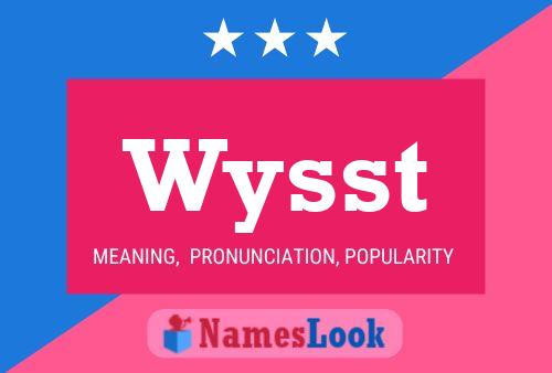 ملصق اسم Wysst