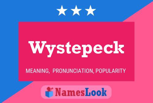 ملصق اسم Wystepeck