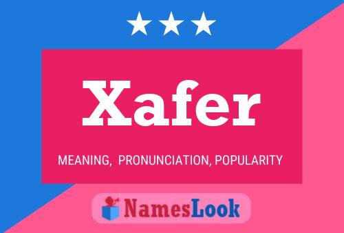 ملصق اسم Xafer