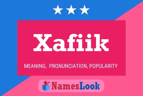 ملصق اسم Xafiik