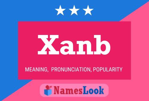 ملصق اسم Xanb