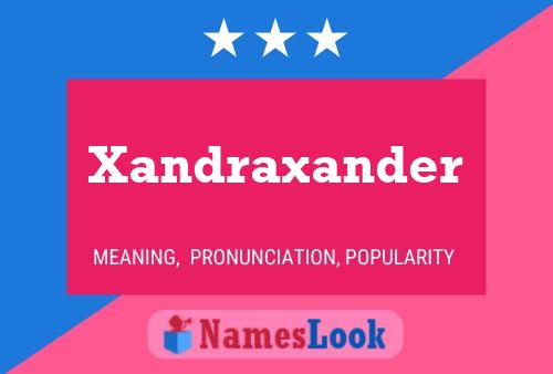 ملصق اسم Xandraxander