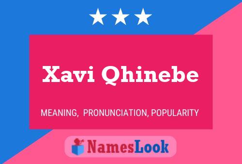 ملصق اسم Xavi Qhinebe