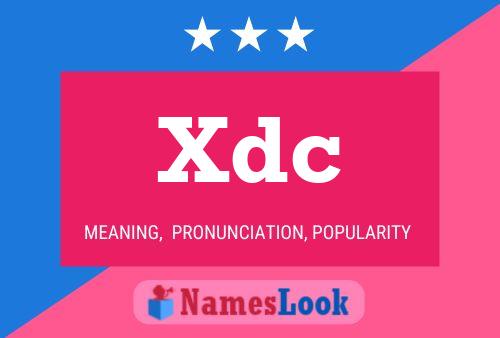 ملصق اسم Xdc