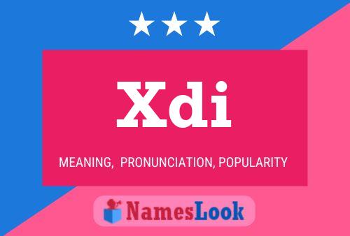 ملصق اسم Xdi