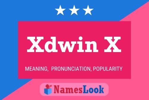 ملصق اسم Xdwin X