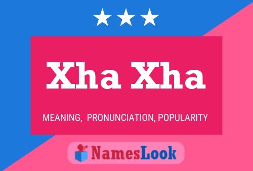 ملصق اسم Xha Xha