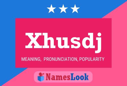 ملصق اسم Xhusdj