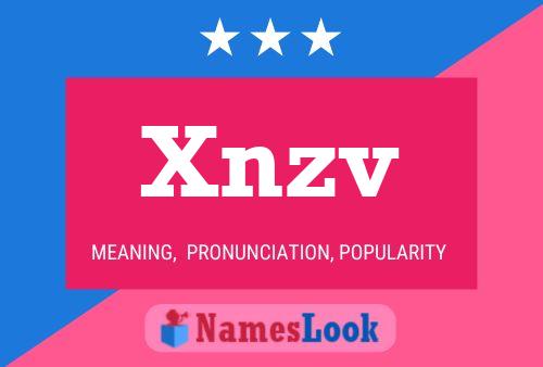 ملصق اسم Xnzv