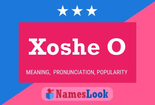 ملصق اسم Xoshe O