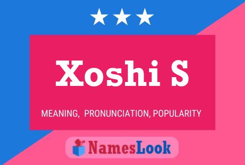 ملصق اسم Xoshi S