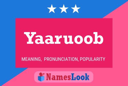 ملصق اسم Yaaruoob