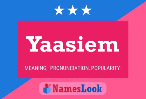 ملصق اسم Yaasiem