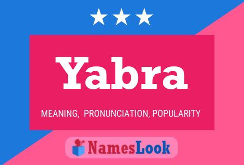 ملصق اسم Yabra