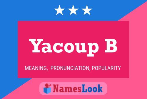 ملصق اسم Yacoup B