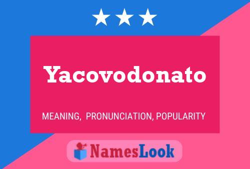 ملصق اسم Yacovodonato