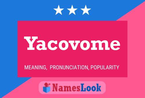 ملصق اسم Yacovome