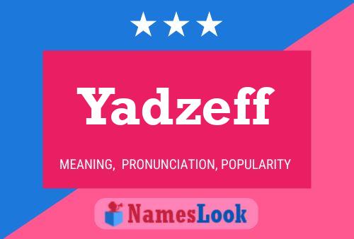 ملصق اسم Yadzeff