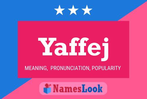 ملصق اسم Yaffej