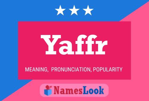 ملصق اسم Yaffr