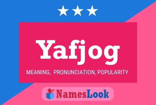 ملصق اسم Yafjog