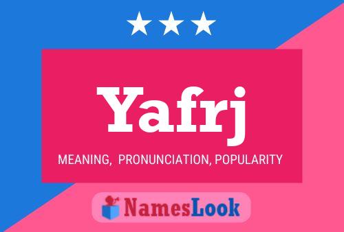 ملصق اسم Yafrj