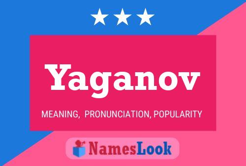 ملصق اسم Yaganov