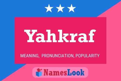 ملصق اسم Yahkraf