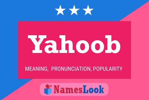 ملصق اسم Yahoob