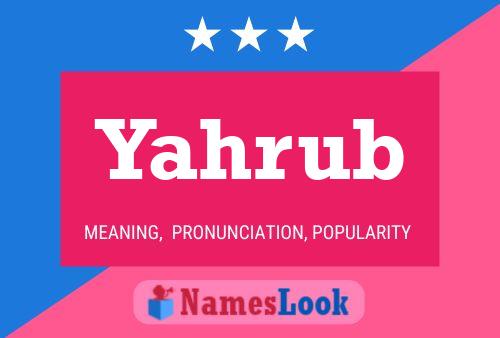 ملصق اسم Yahrub