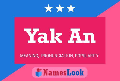 ملصق اسم Yak An