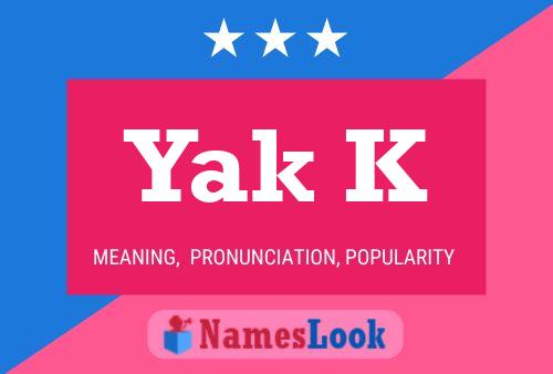 ملصق اسم Yak K