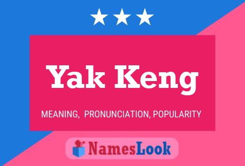 ملصق اسم Yak Keng