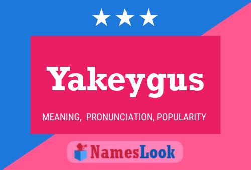 ملصق اسم Yakeygus