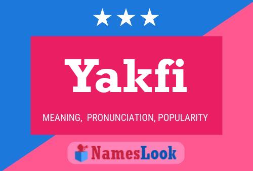 ملصق اسم Yakfi